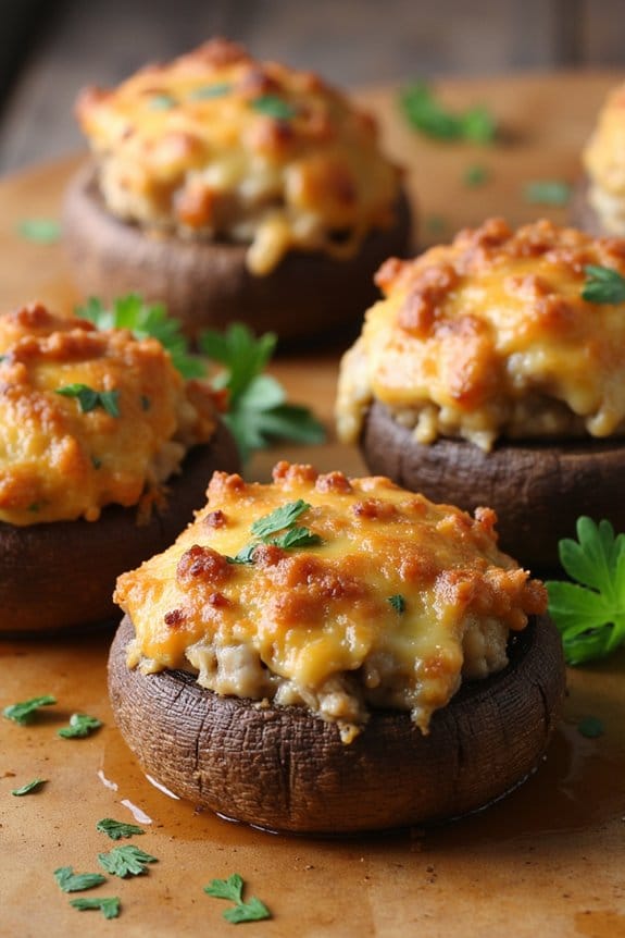 sausage stuffed mushroom appetizer recipe