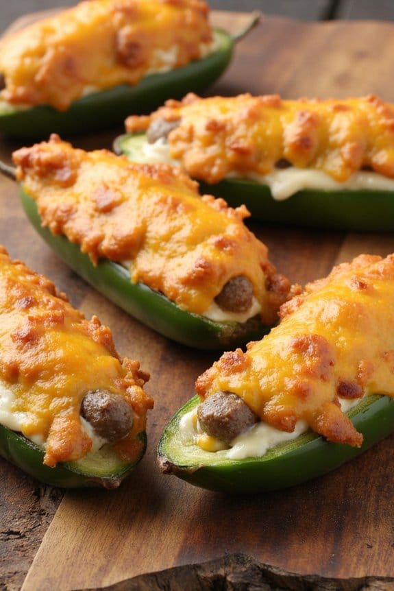 sausage stuffed spicy appetizers