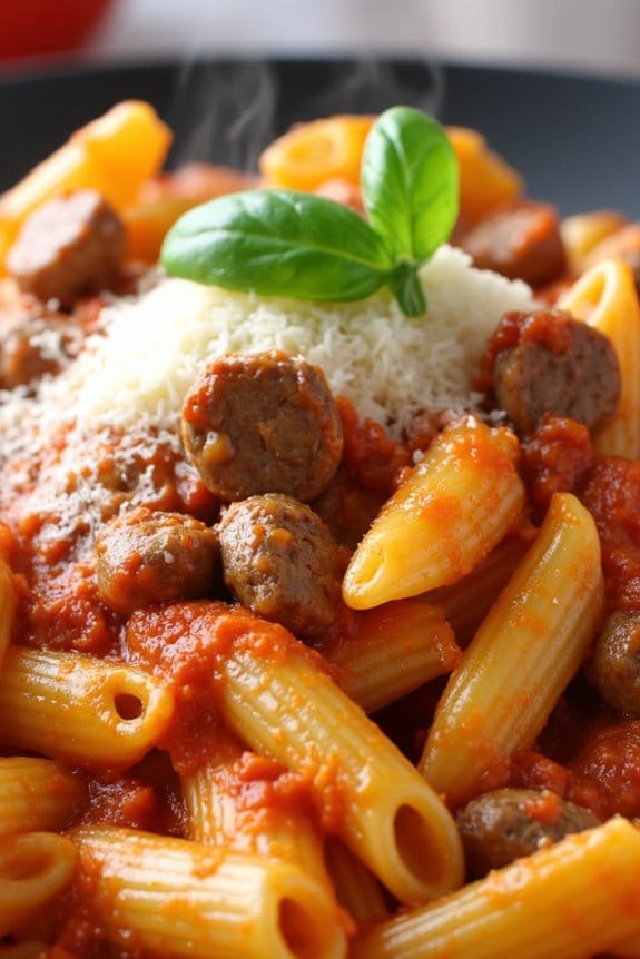 sausage tomato pasta recipe