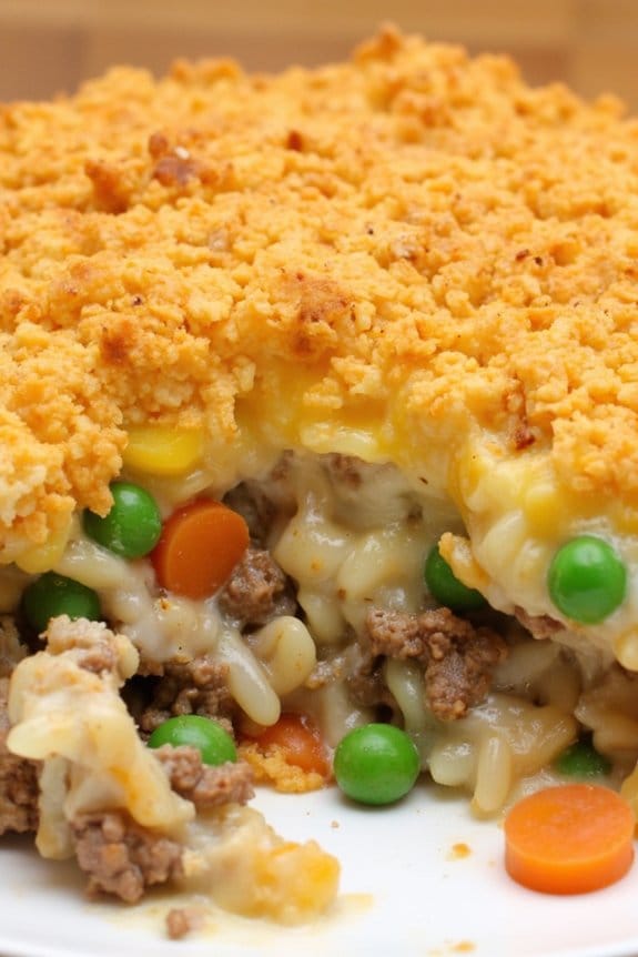 savory beef rice casserole