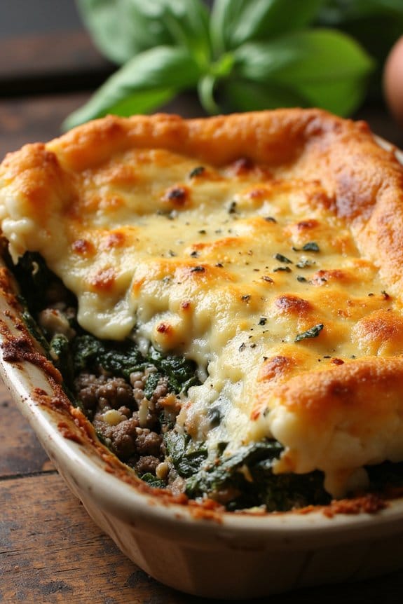 savory low carb beef casserole