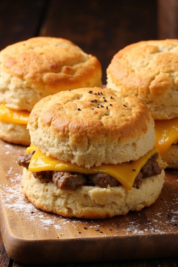 savory sausage cheddar biscuits