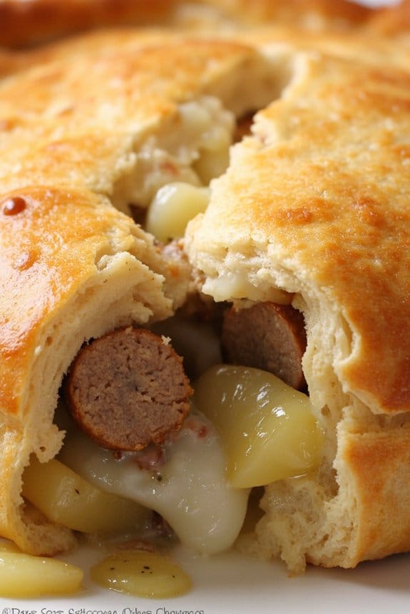 savory sausage potato pie