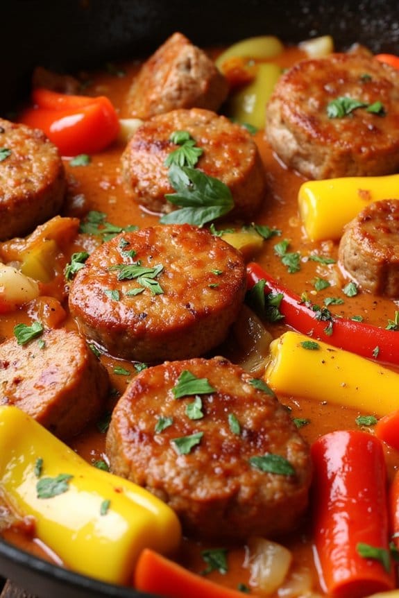savory sausage skillet recipe