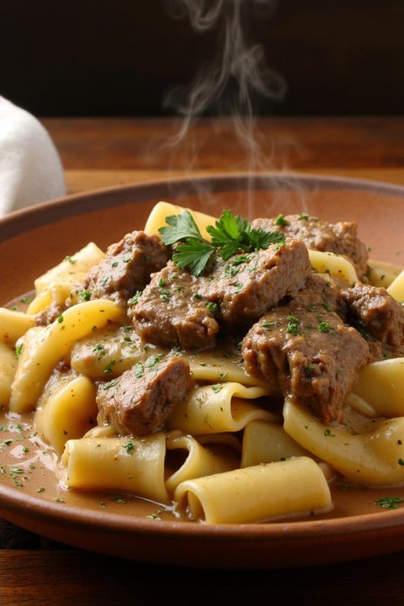 slow cooker beef casserole