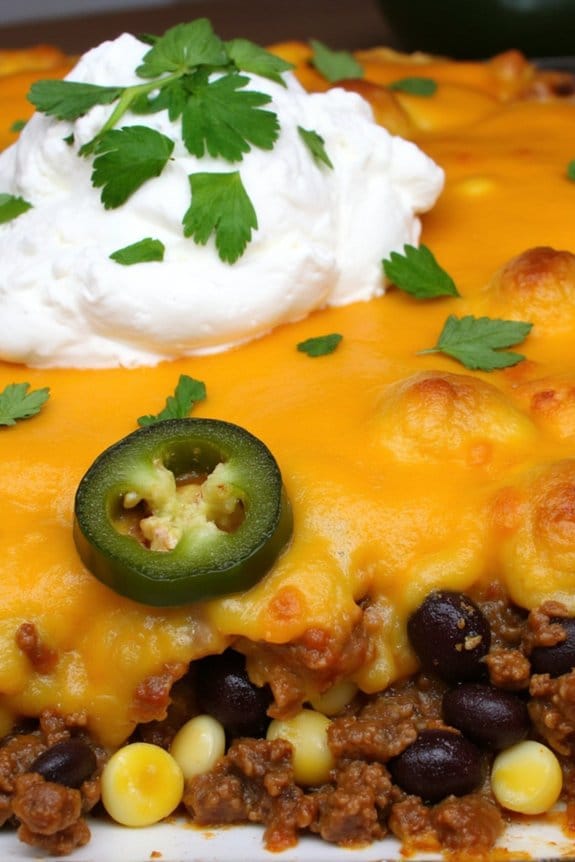 spicy jalape o beef casserole