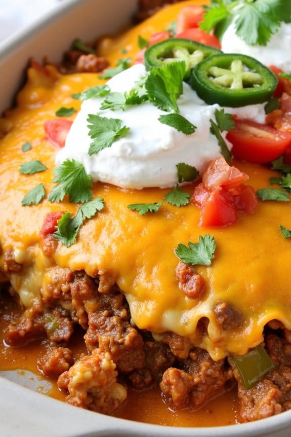 spicy keto taco casserole