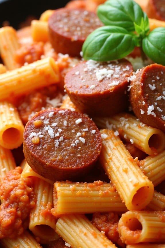 spicy sausage pasta delight