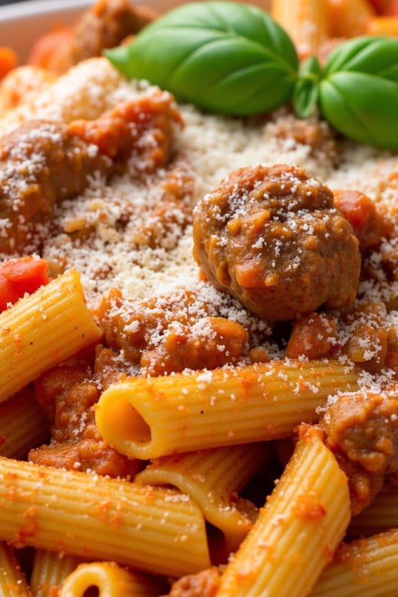 spicy sausage pasta delight