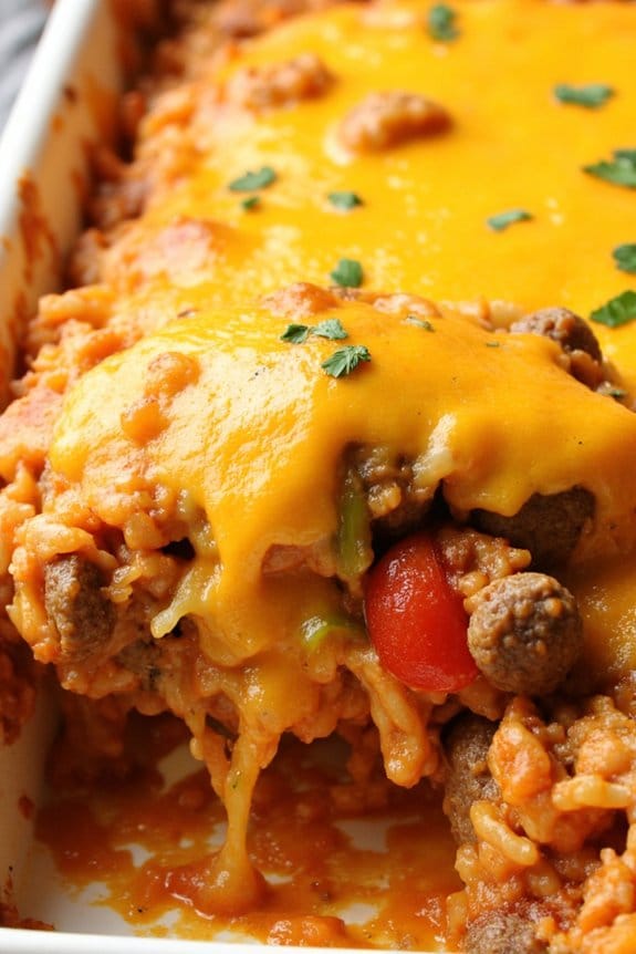 spicy sausage rice casserole