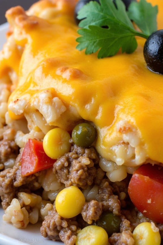 spicy southwestern hamburger casserole