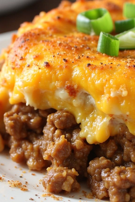 taco seasoned beef hashbrown casserole