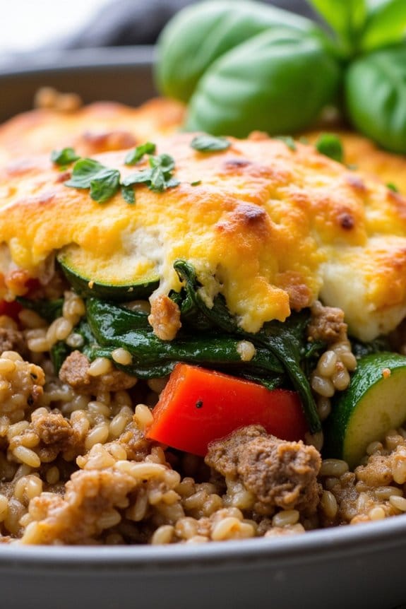 veggie packed beef casserole recipe