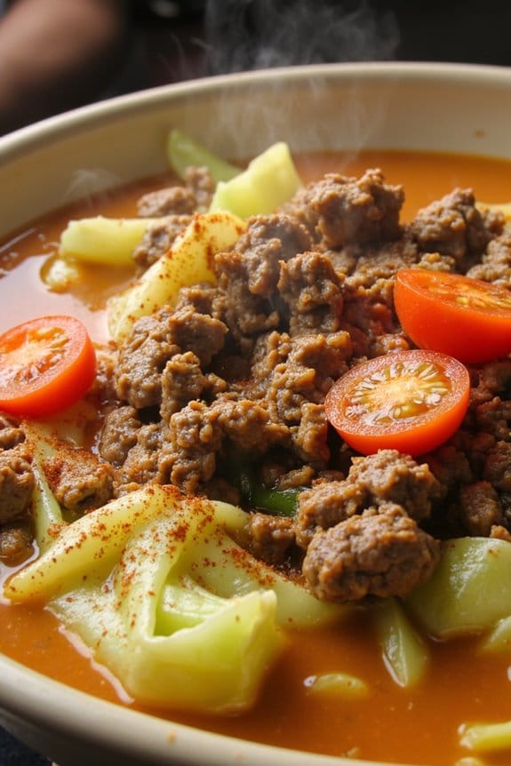 beefy cabbage soup recipe