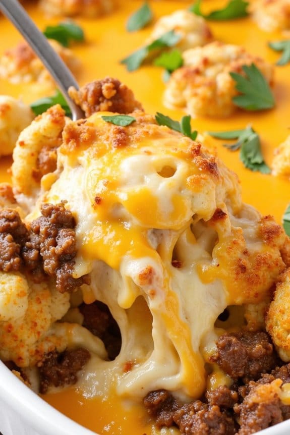 cheesy low carb beef casserole