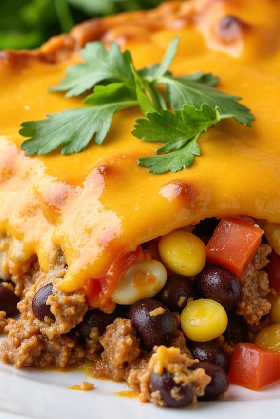 cheesy taco casserole recipe