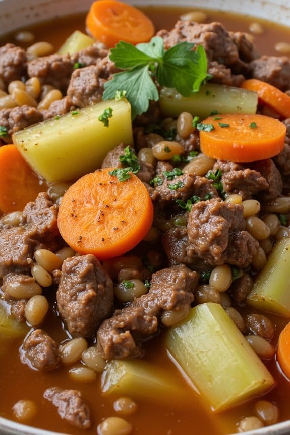 comforting beef barley stew