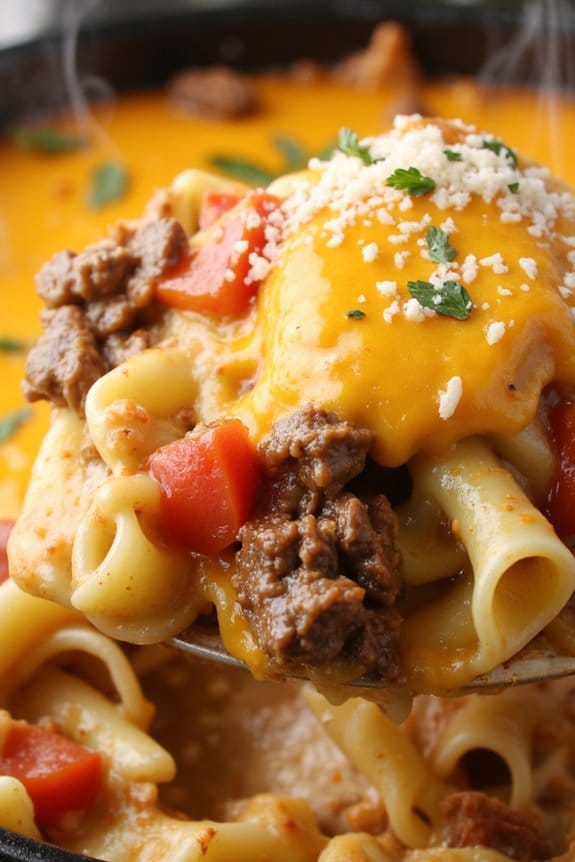 comforting beef noodle casserole
