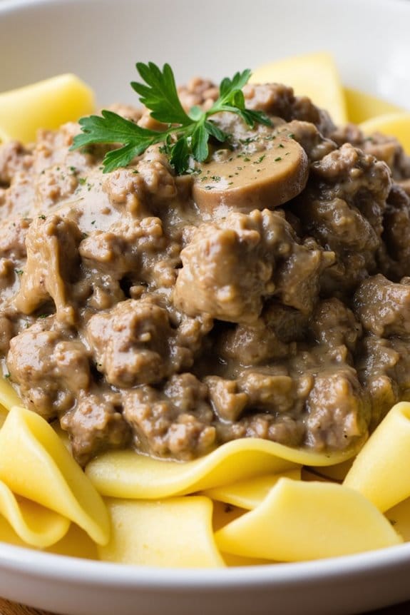 comforting beef stroganoff recipe
