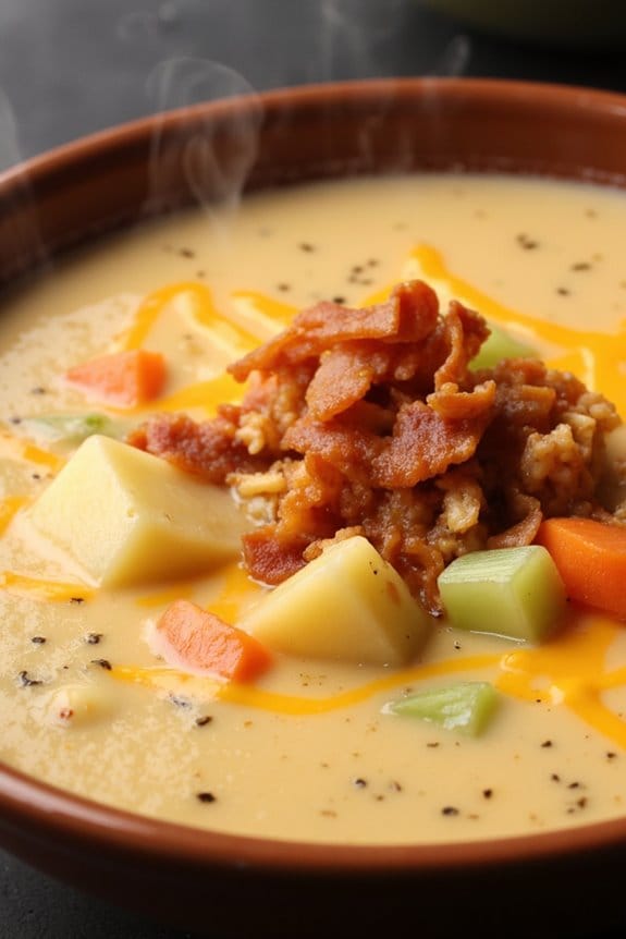 comforting cheeseburger soup recipe