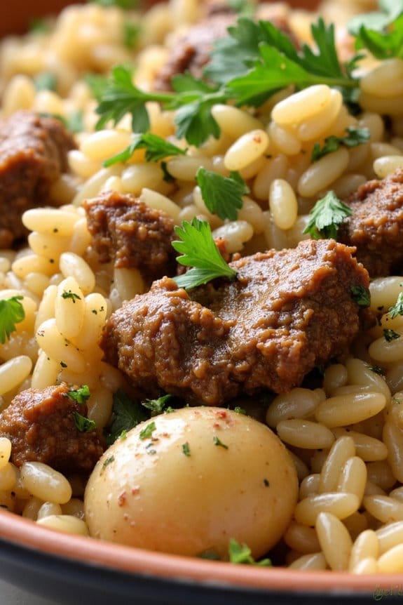 comforting greek lamb pilaf