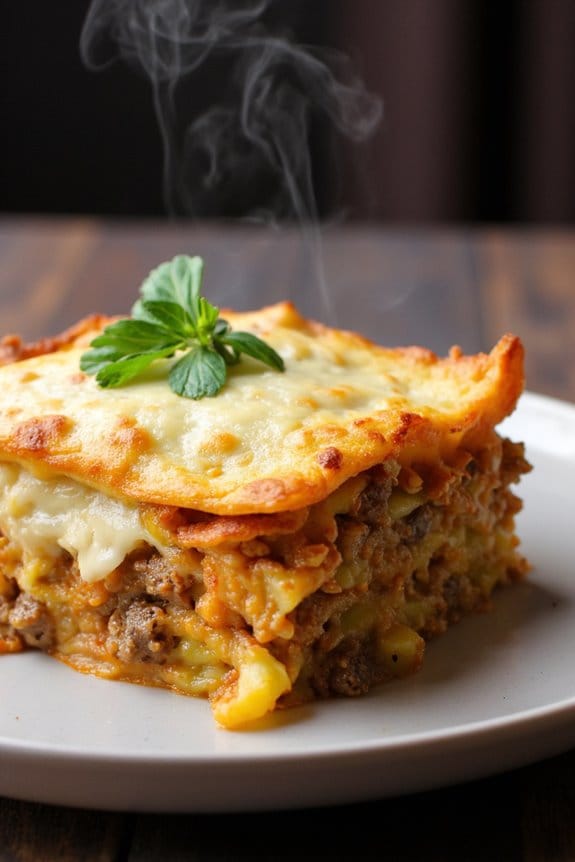 comforting lamb potato moussaka
