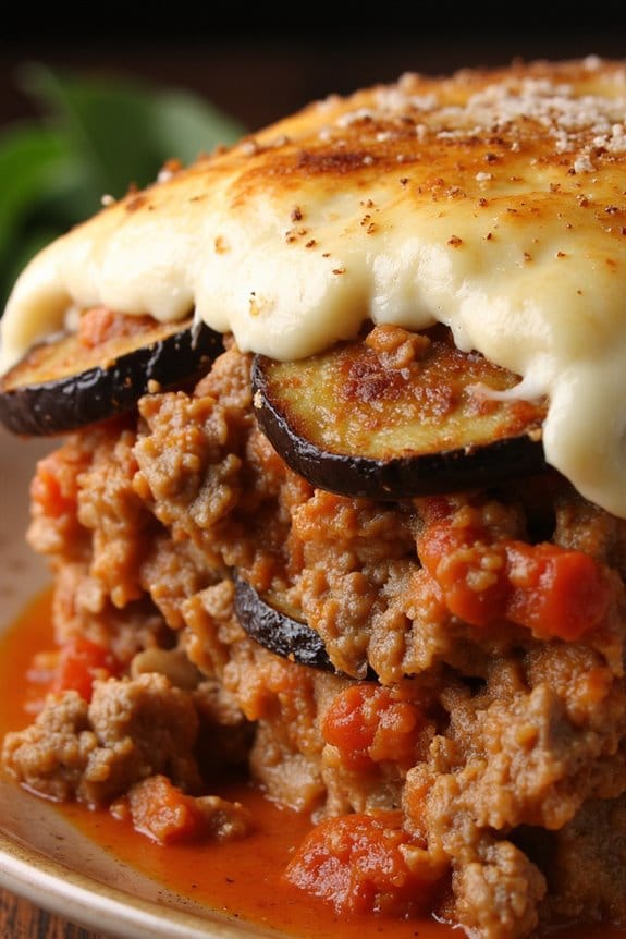 comforting layered lamb casserole