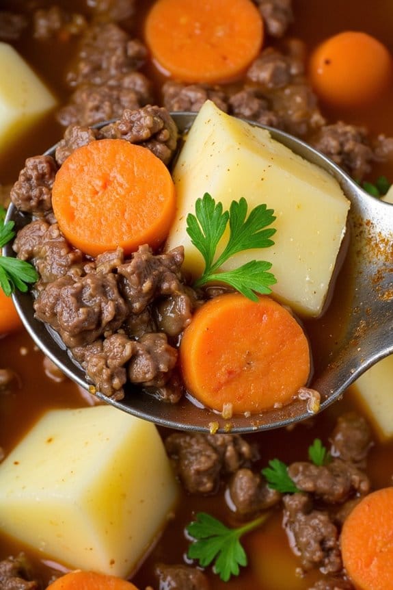 cozy beef root vegetable stew