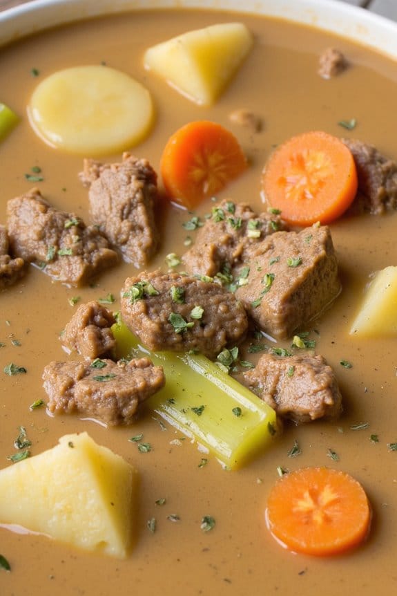 creamy beef potato soup