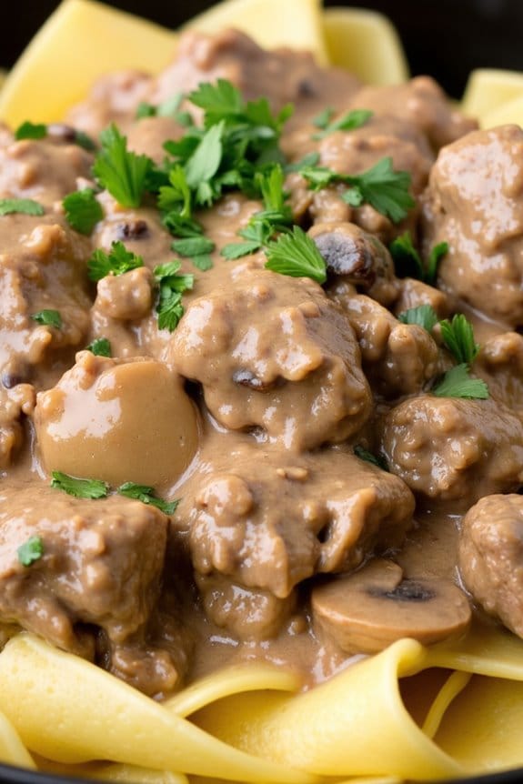creamy beef stroganoff recipe