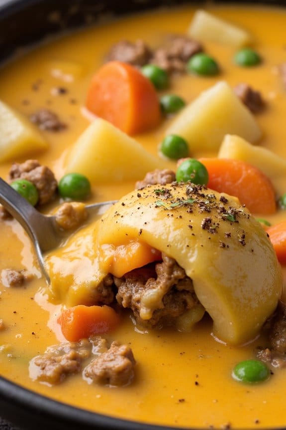 creamy cheddar potato stew