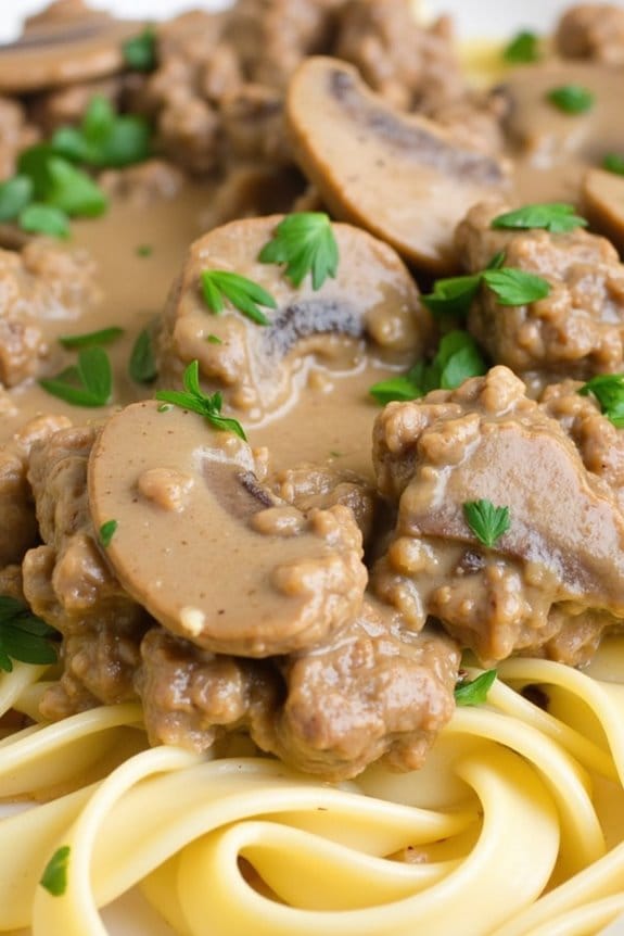 creamy lamb stroganoff recipe