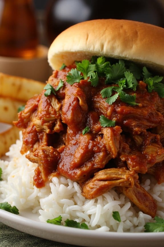 crockpot barbecue pulled chicken