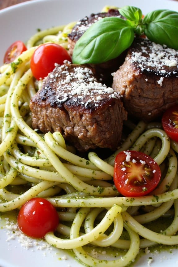 crockpot basil pesto beef