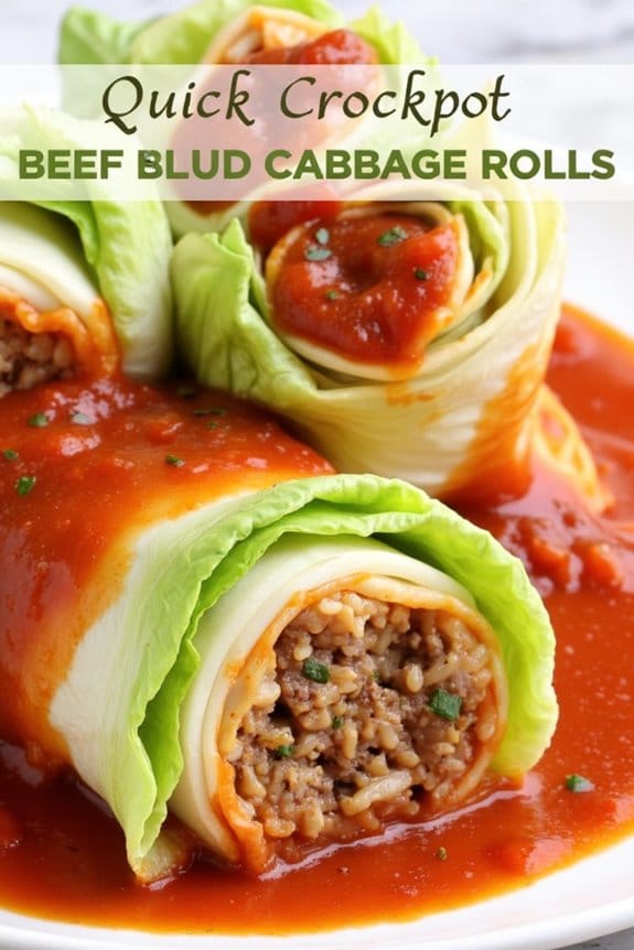 crockpot beef and rice rolls