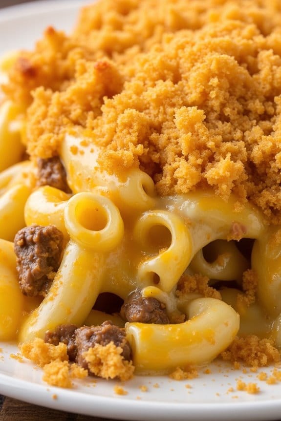 crockpot beef macaroni cheese