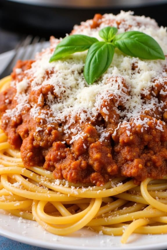 crockpot spaghetti meat sauce