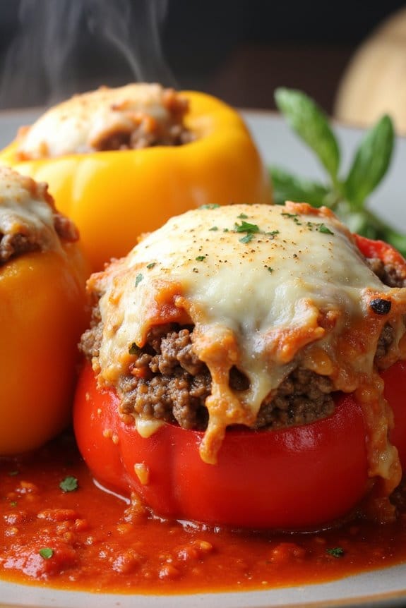 crockpot stuffed bell peppers