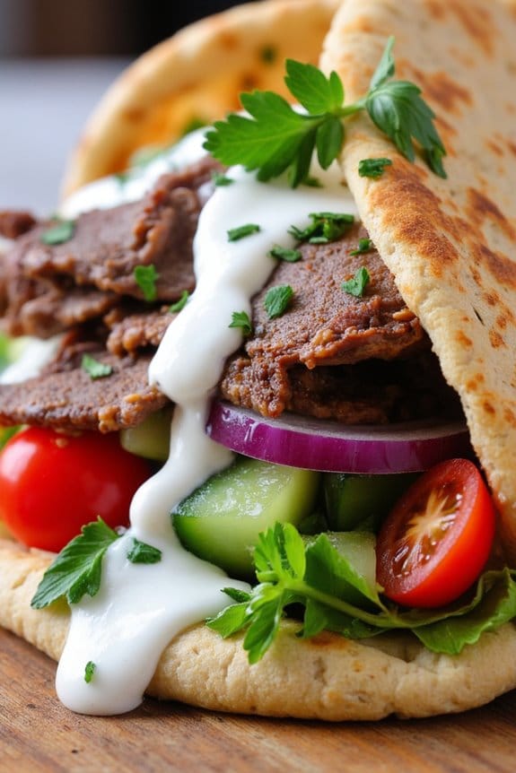 delicious mediterranean lamb pockets