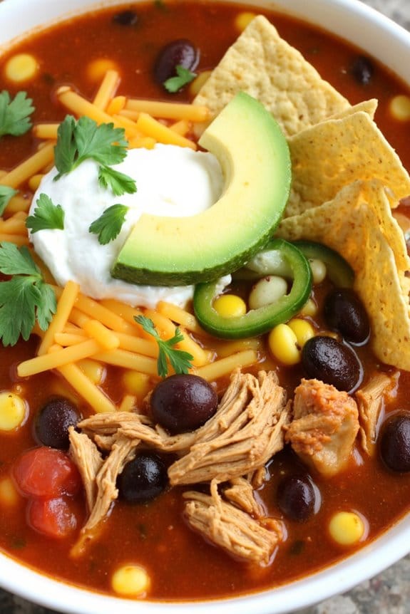 easy chicken taco soup