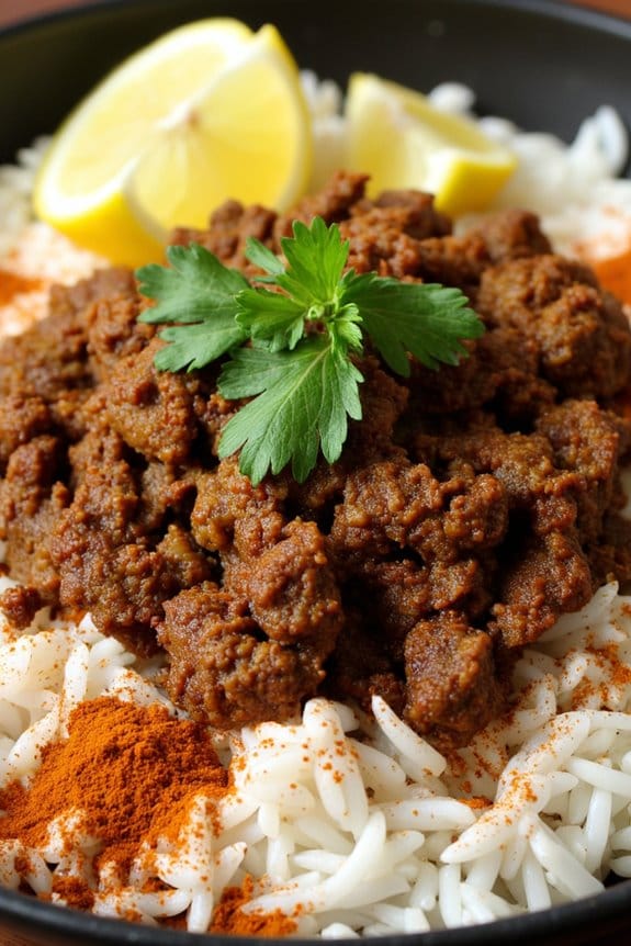 exotic indian lamb rice fusion