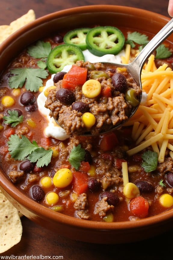flavorful crockpot taco soup