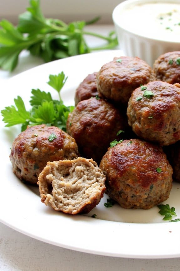 flavorful greek lamb meatballs