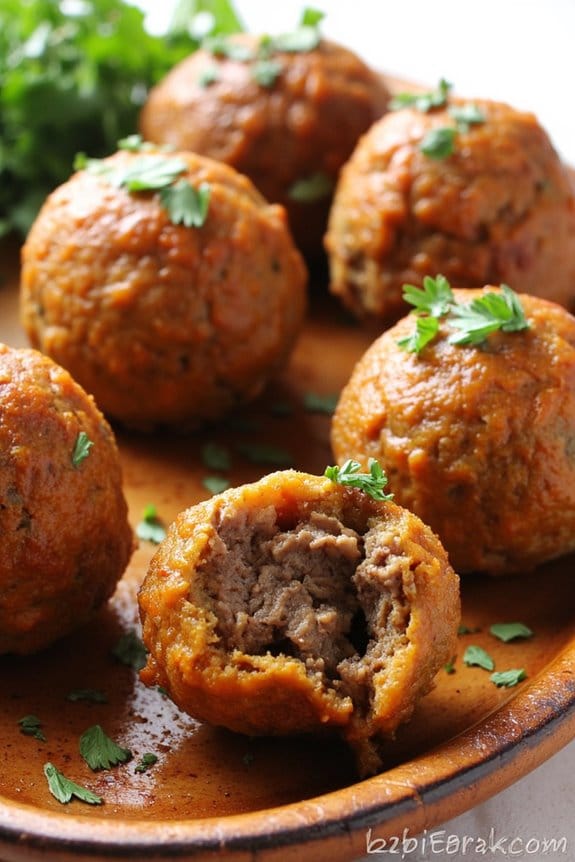flavorful lamb and sweet potato meatballs