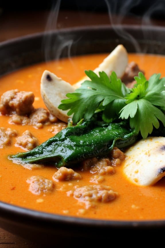 fragrant thai lamb soup