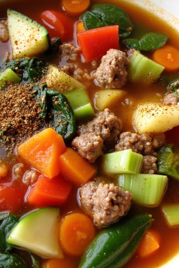 hearty beef and vegetable soup
