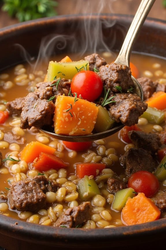 hearty beef barley stew