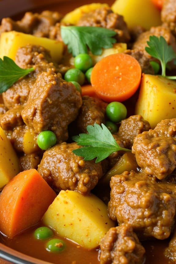 hearty beef vegetable curry