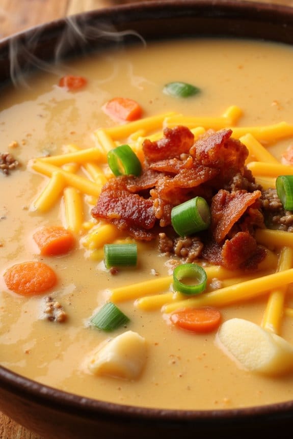 hearty cheeseburger soup recipe