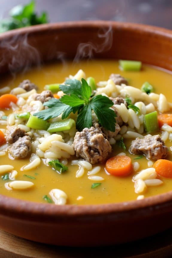 hearty greek lamb soup